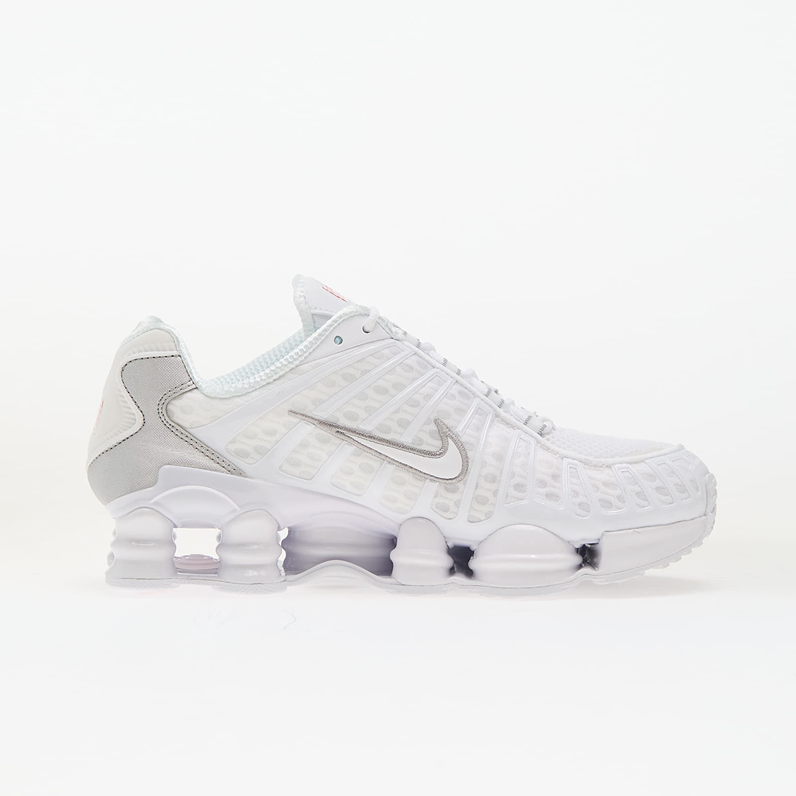 Buty męskie Nike Shox TL White/ White-Metallic Silver-Max Orange