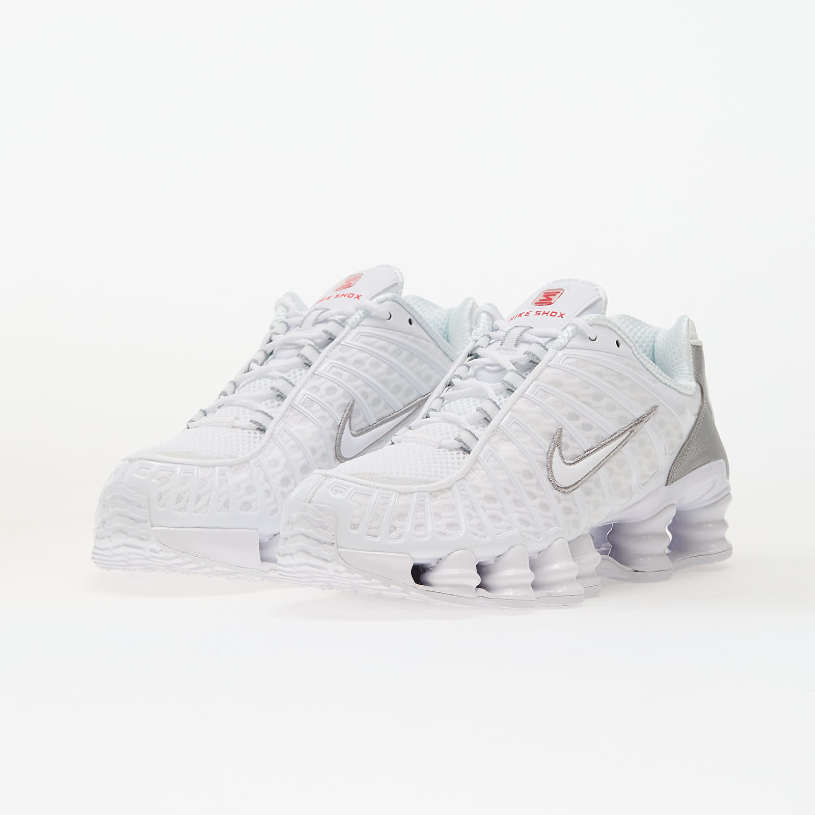 Buty męskie Nike Shox TL White/ White-Metallic Silver-Max Orange