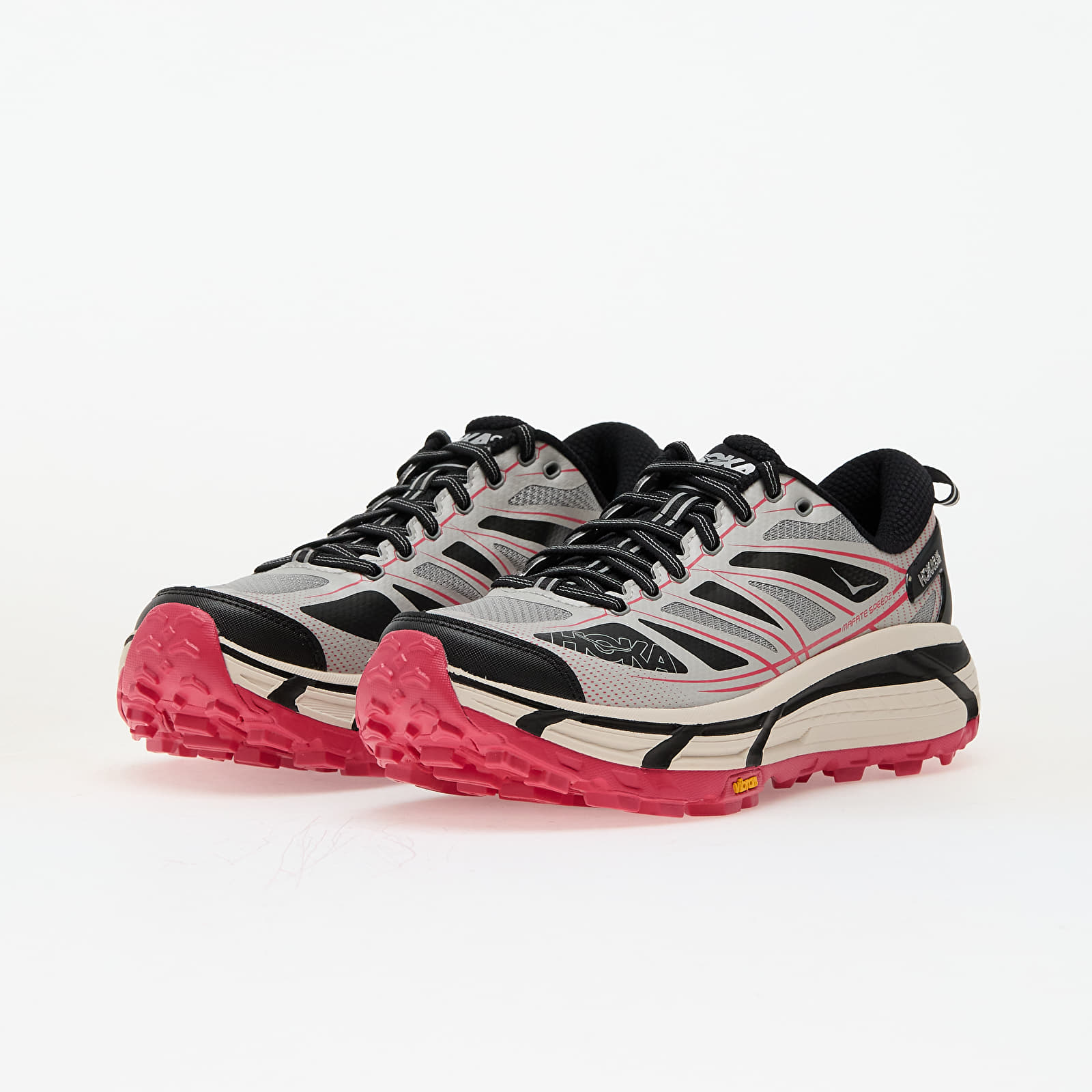 Men's shoes Hoka® U Mafate Speed 2 Galactic Grey/ Ruby Red