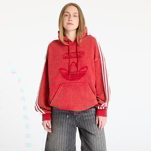 adidas x Avavav Shoulderless Hoodie Red/ Power Red