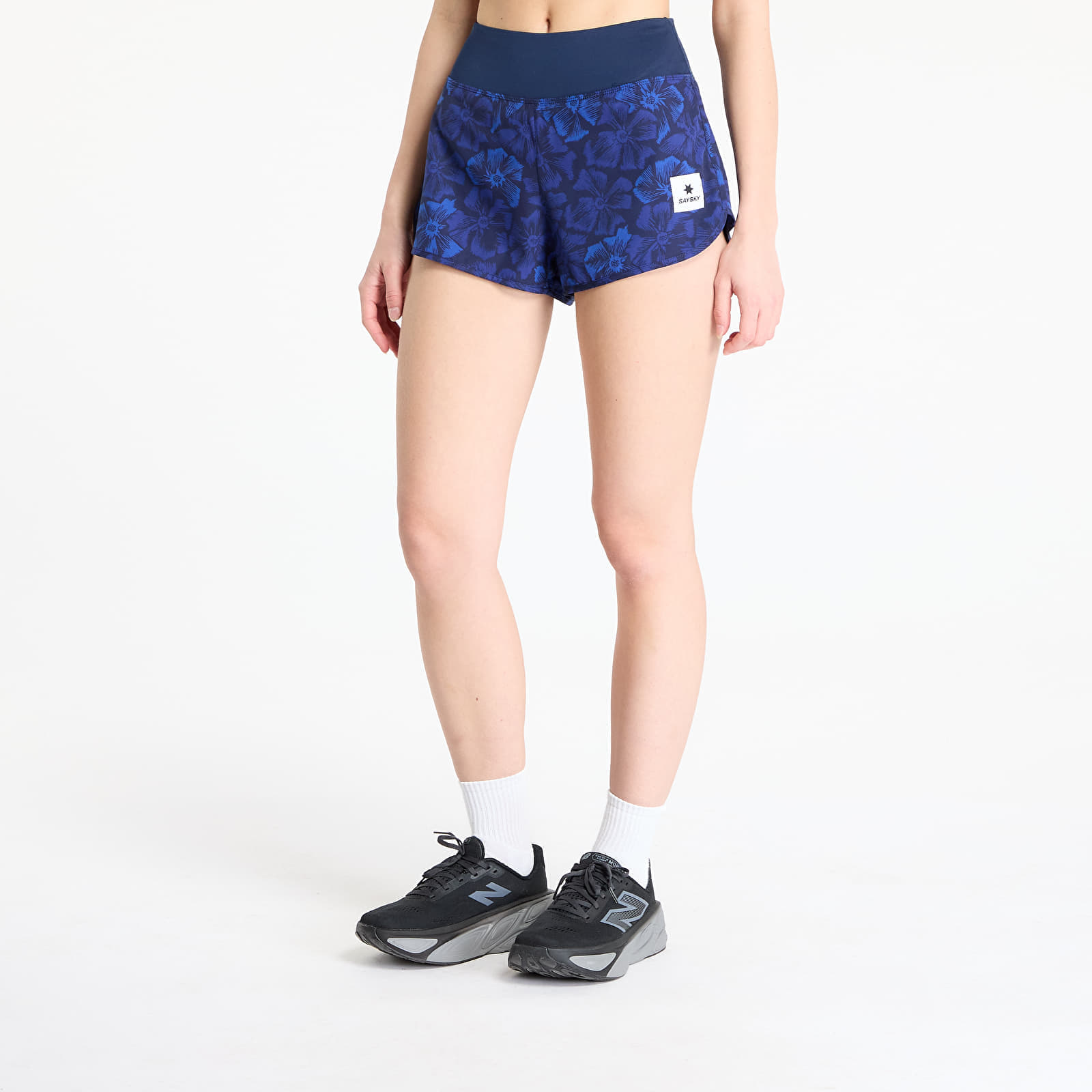Shorts SAYSKY W Flower Pace Shorts 3" Blue AOP XS