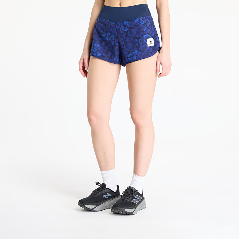 SAYSKY W Flower Pace Shorts 3" Blue AOP