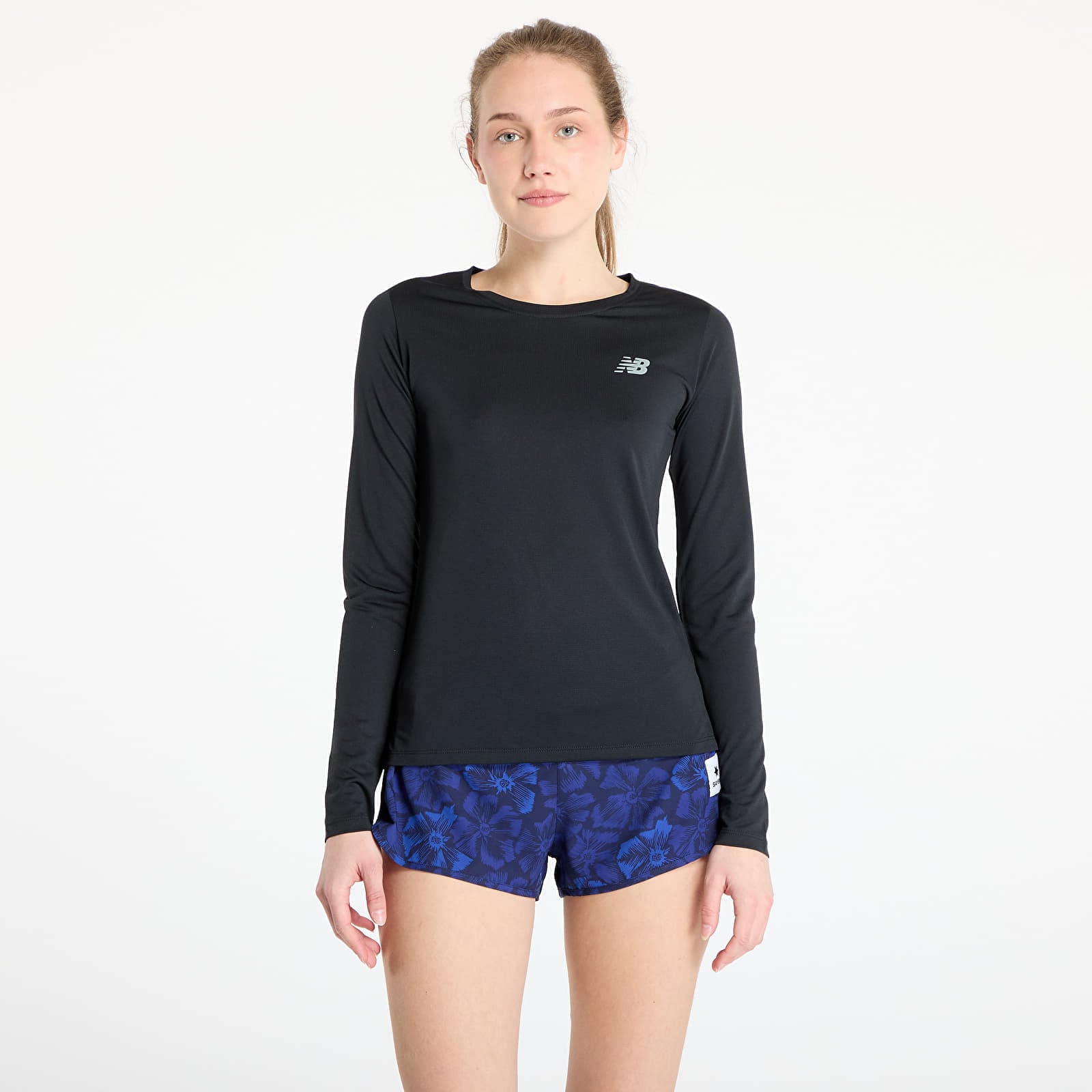 Tricou New Balance Sport Long Sleeve Black XS