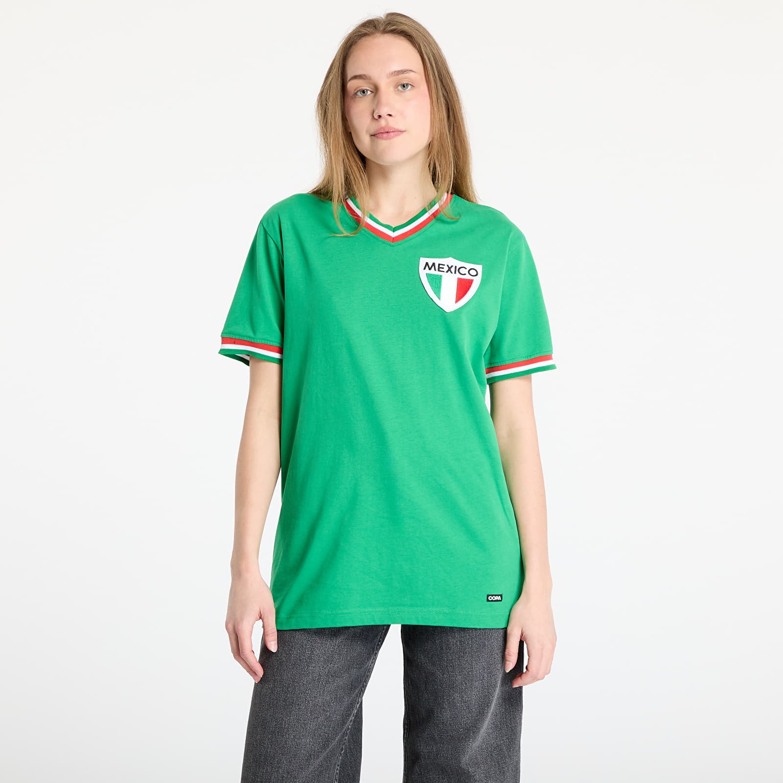 Фланелки COPA Mexico Pelé 1980's Retro Football Shirt UNISEX Green