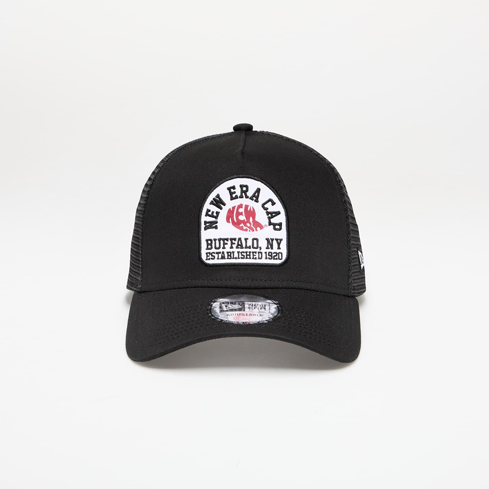 Capac New Era Cotton Patch 9FORTY A-Frame Trucker Adjustable Cap Black Universal