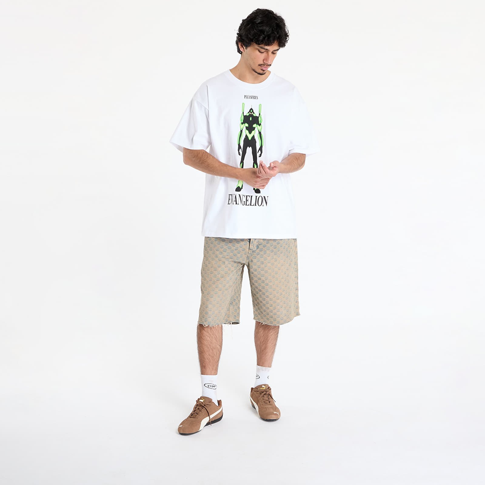 T-särgid PLEASURES Eva 1 T-Shirt White