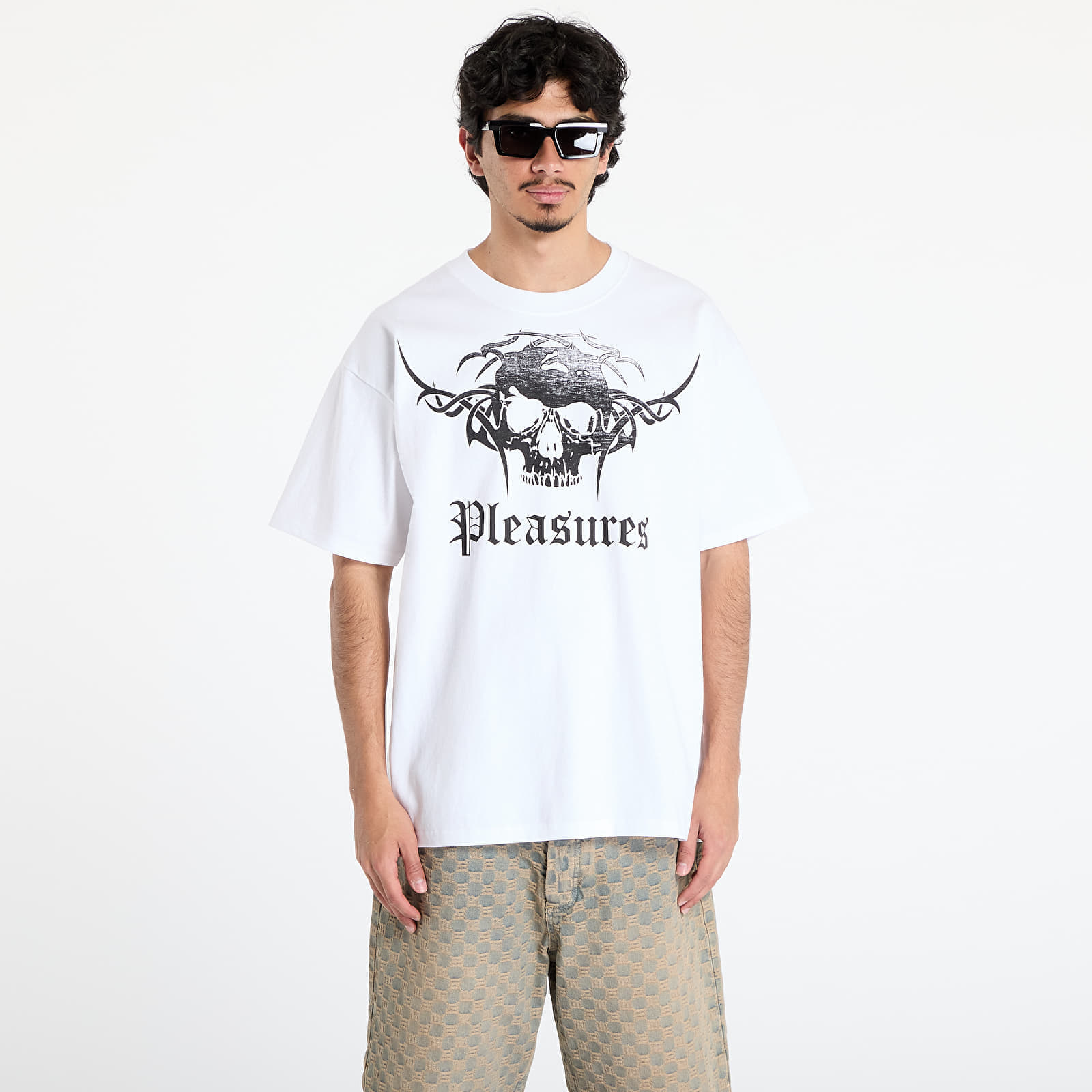Tricou PLEASURES Tradition T-Shirt White XL