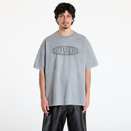 Tricou PLEASURES Sandblast T-Shirt Dark Silver