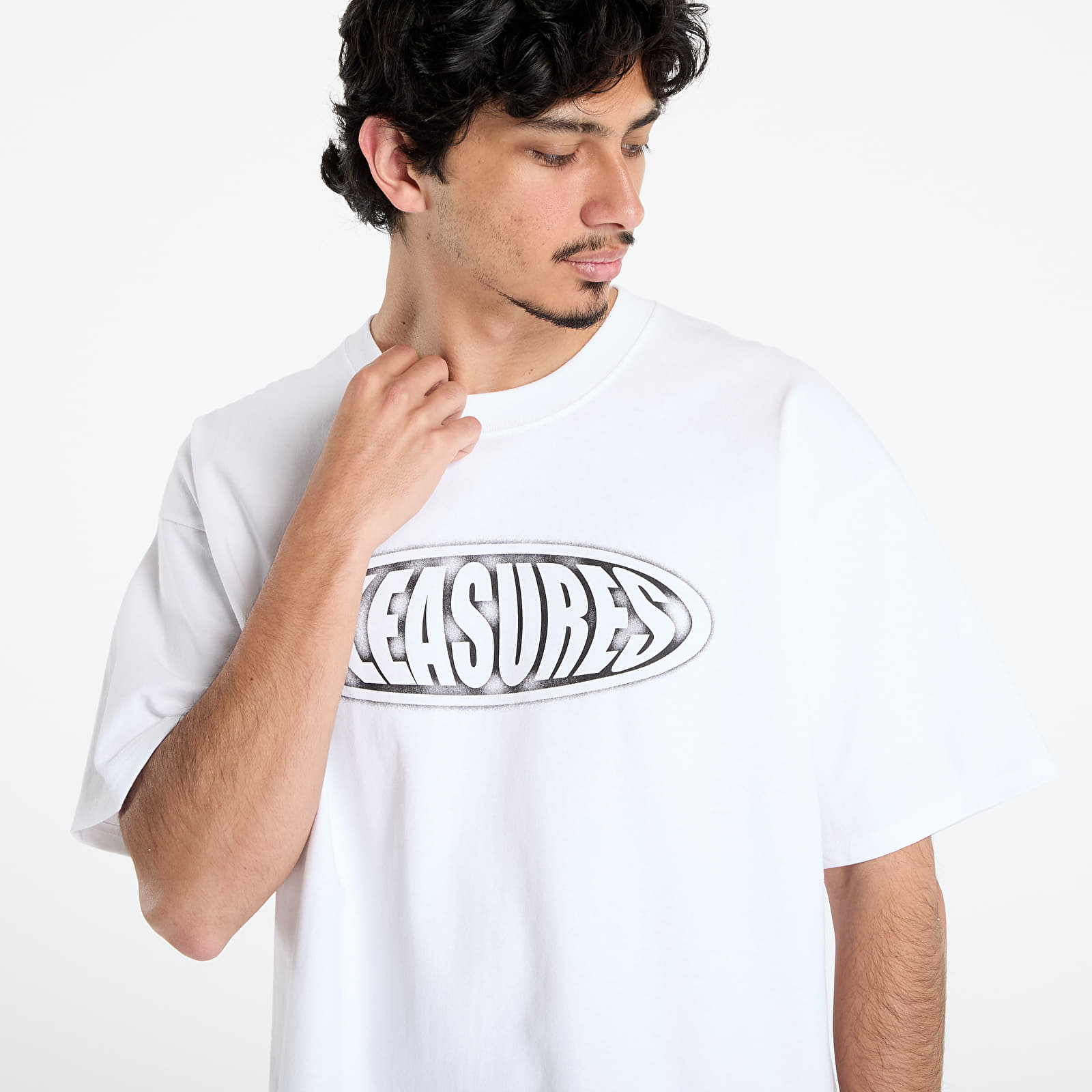 Camisetas PLEASURES Sandblast T-Shirt White
