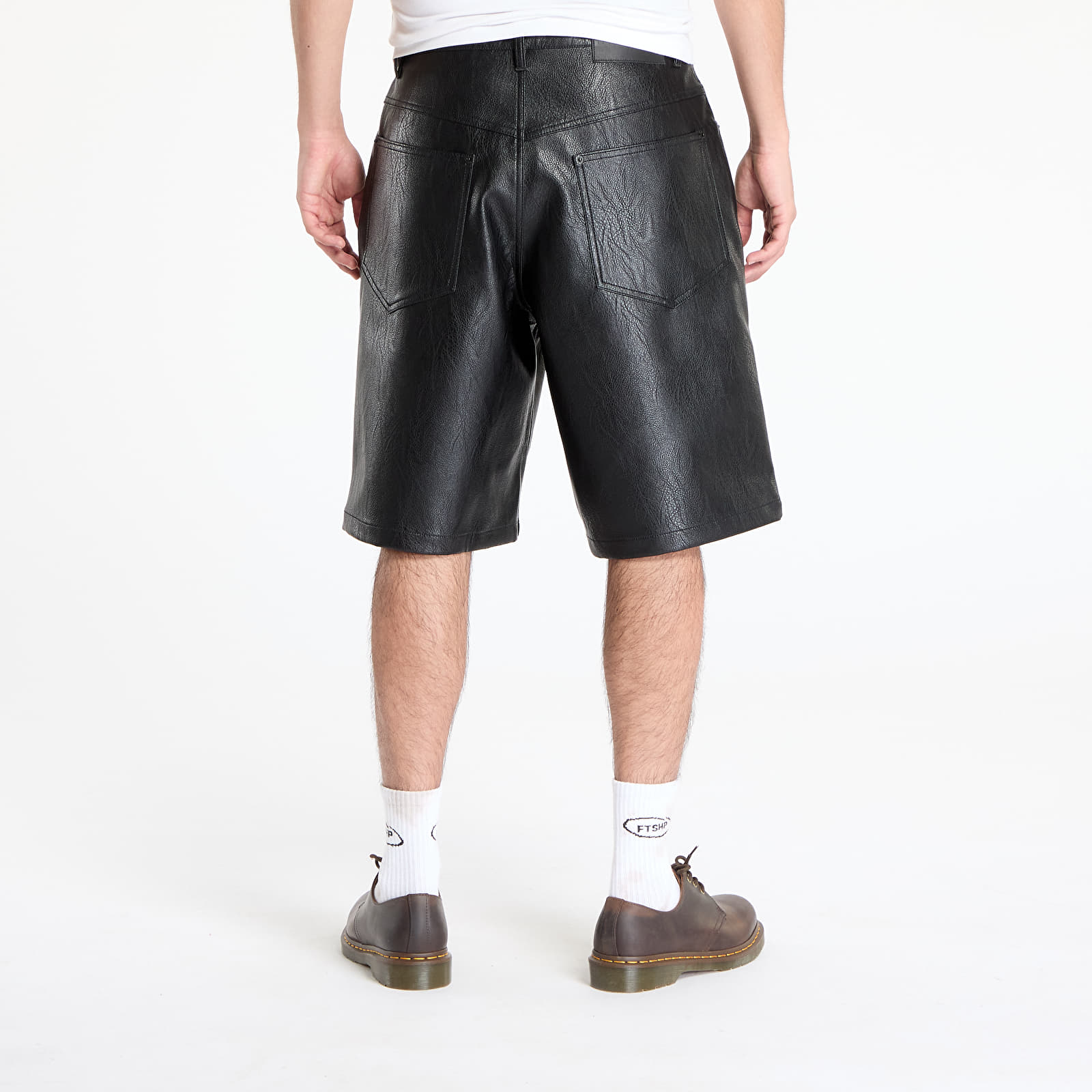 Shorts PLEASURES Plaster Baggy Shorts Black