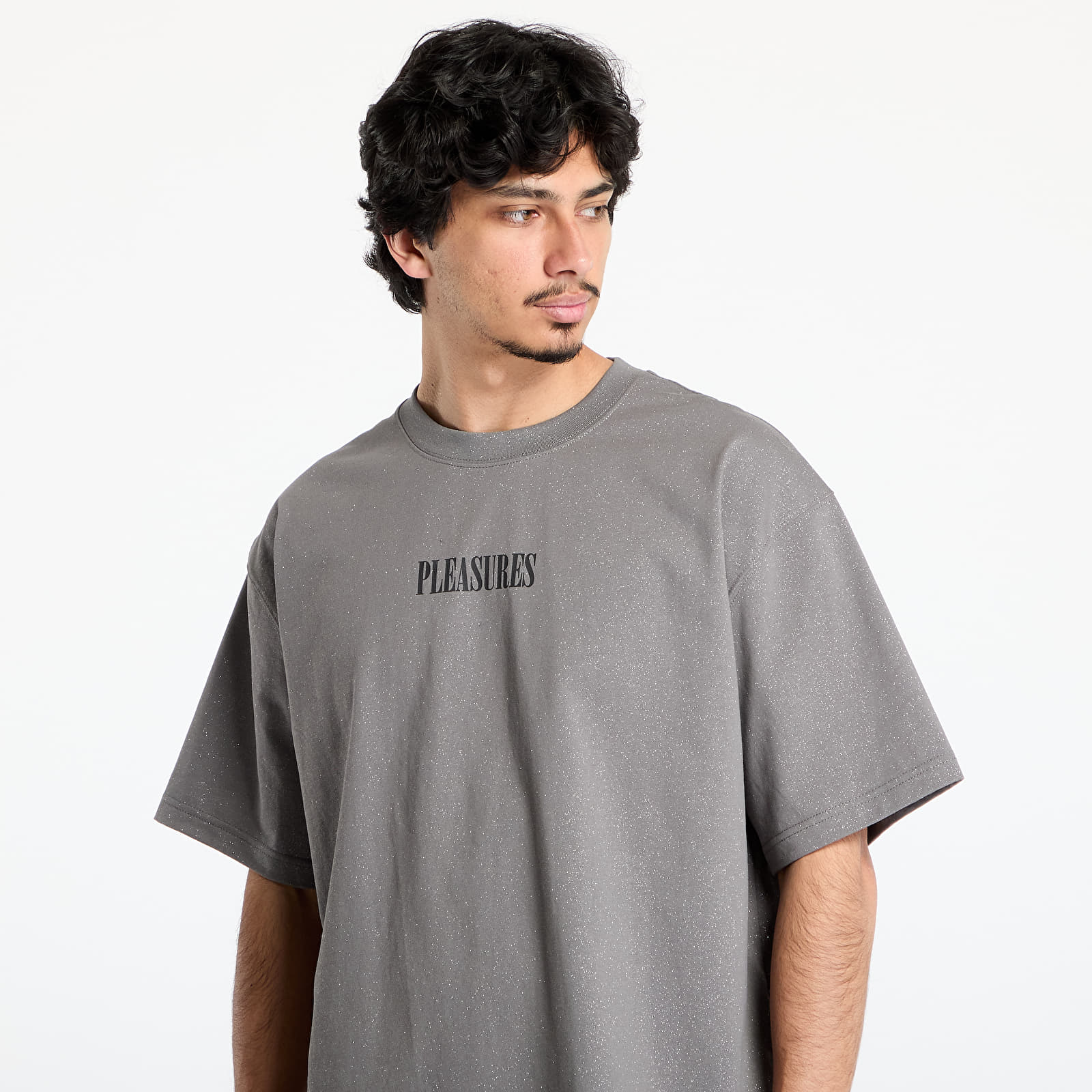 Koszulki PLEASURES Onyx Glitter Shirt Grey