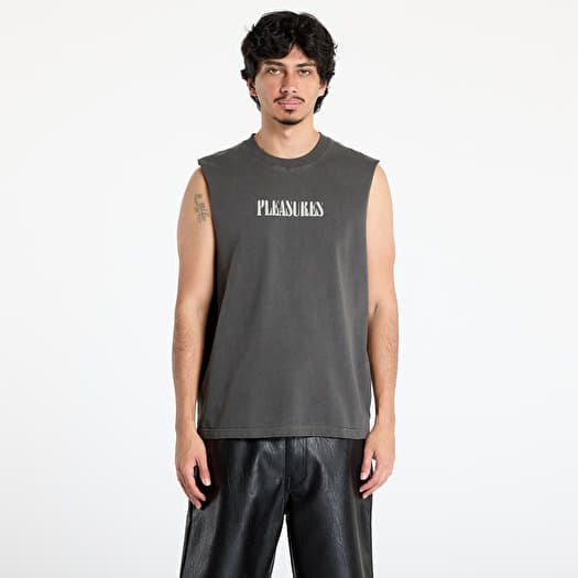 Póló PLEASURES Onyx Sleeveless Shirt Faded Black
