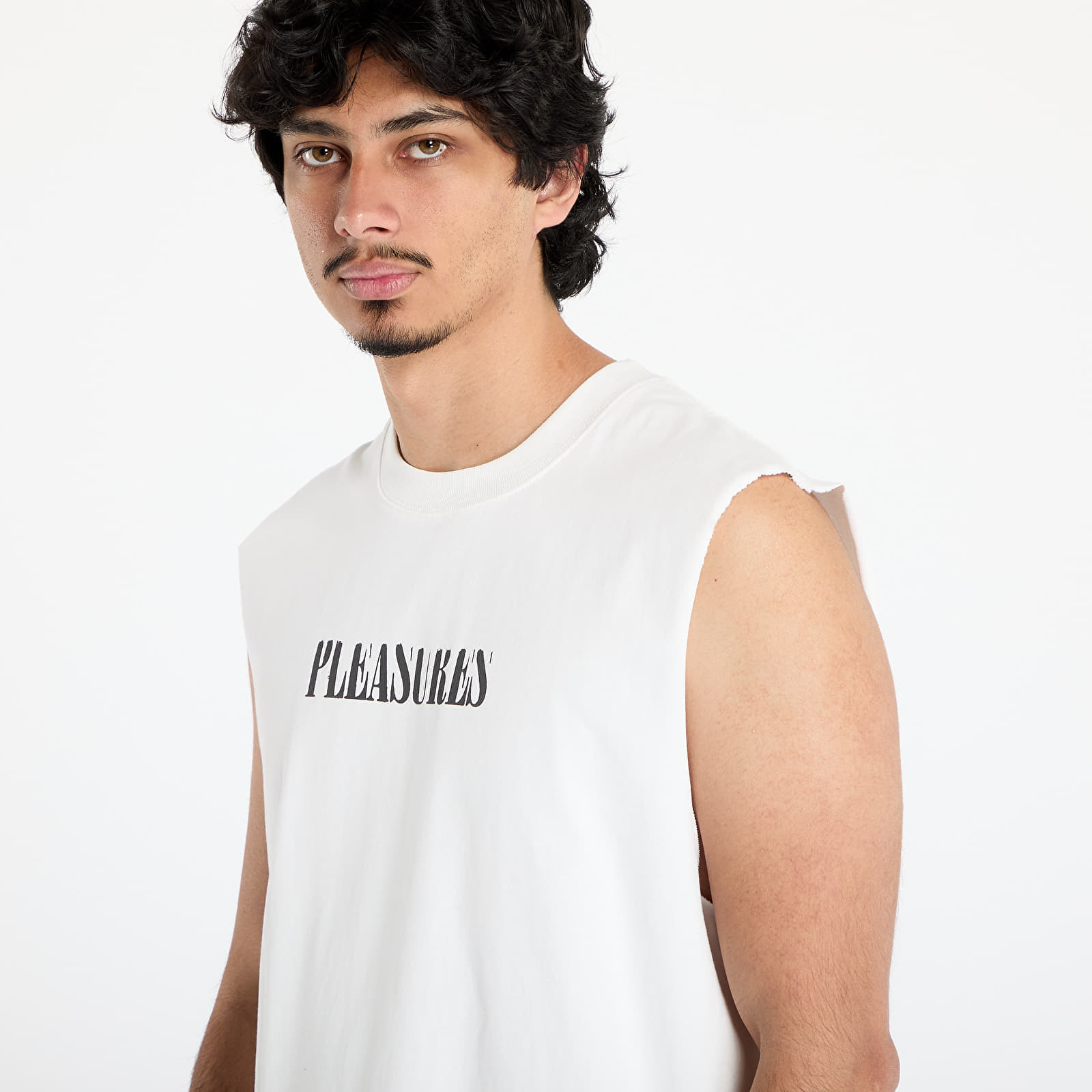 T-särgid PLEASURES Onyx Sleeveless Shirt White