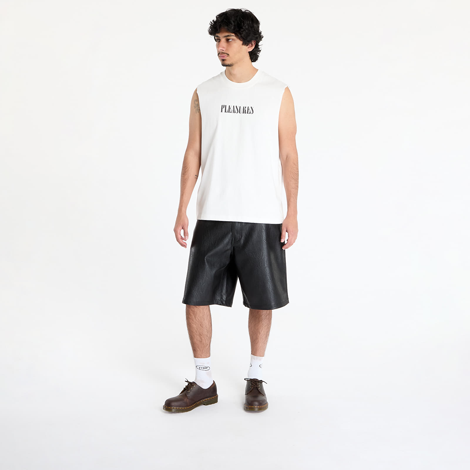 T-särgid PLEASURES Onyx Sleeveless Shirt White
