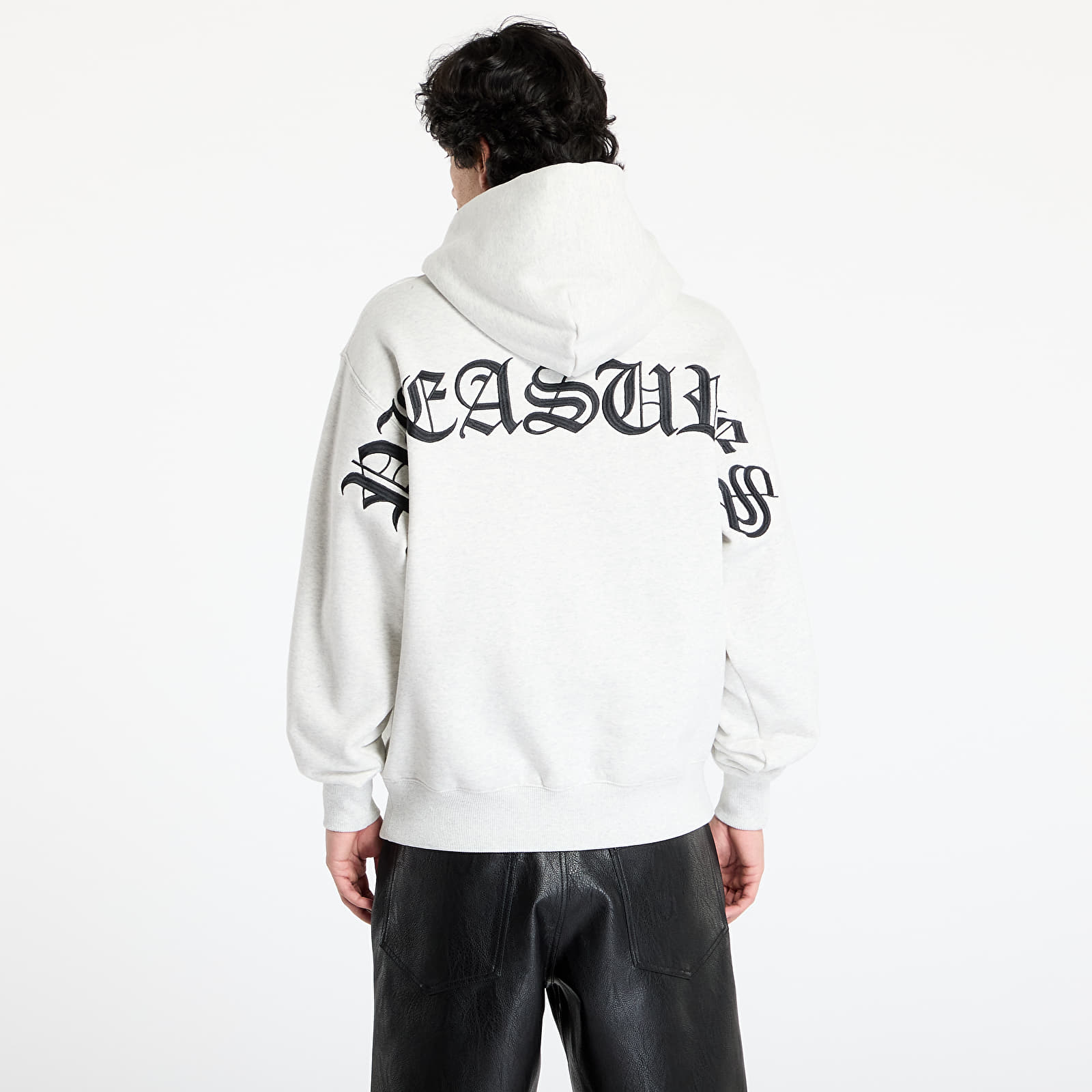 Mikinas ar kapuci un sporta krekli PLEASURES Neural Hoodie Grey Mélange