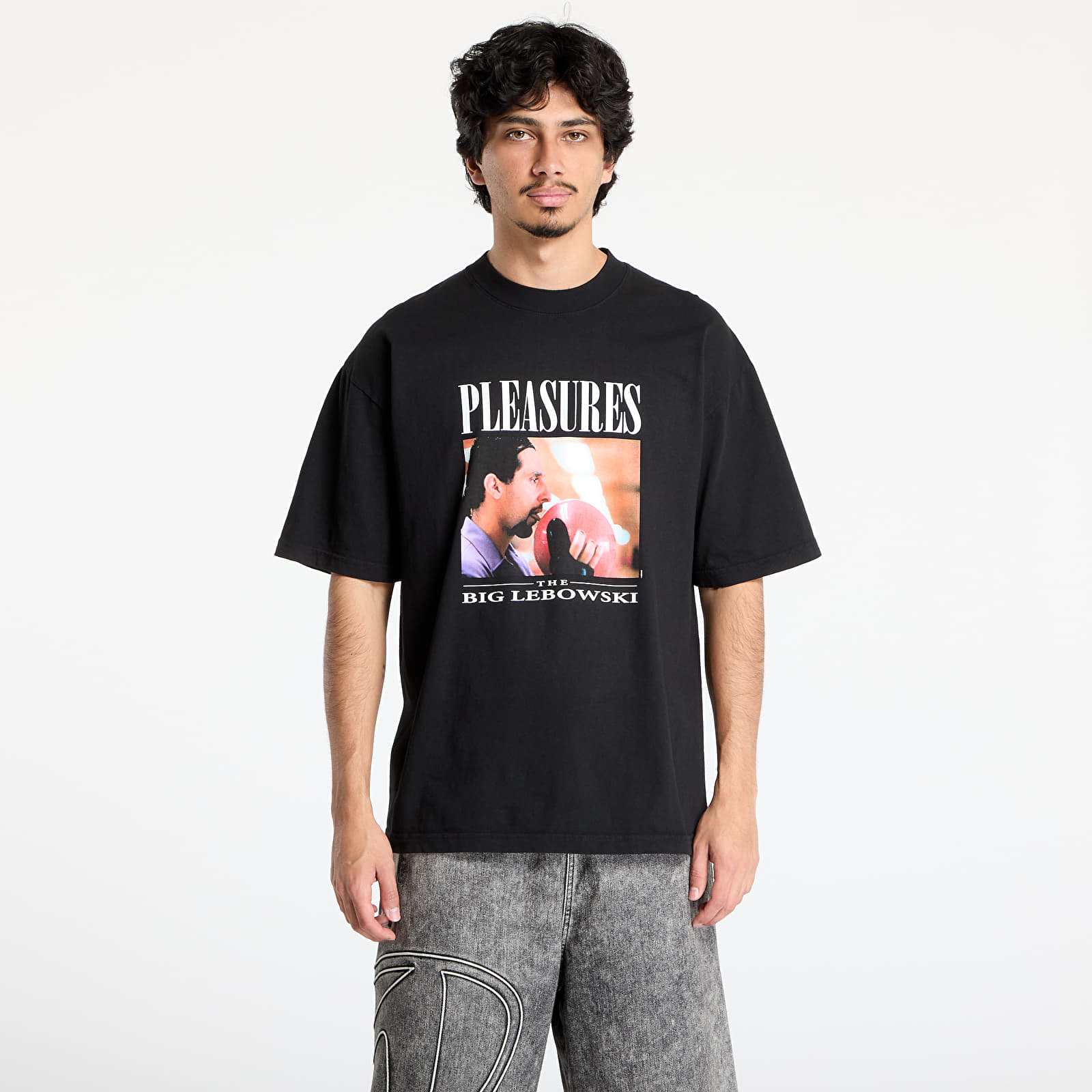 Tričká PLEASURES Lick T-Shirt Black