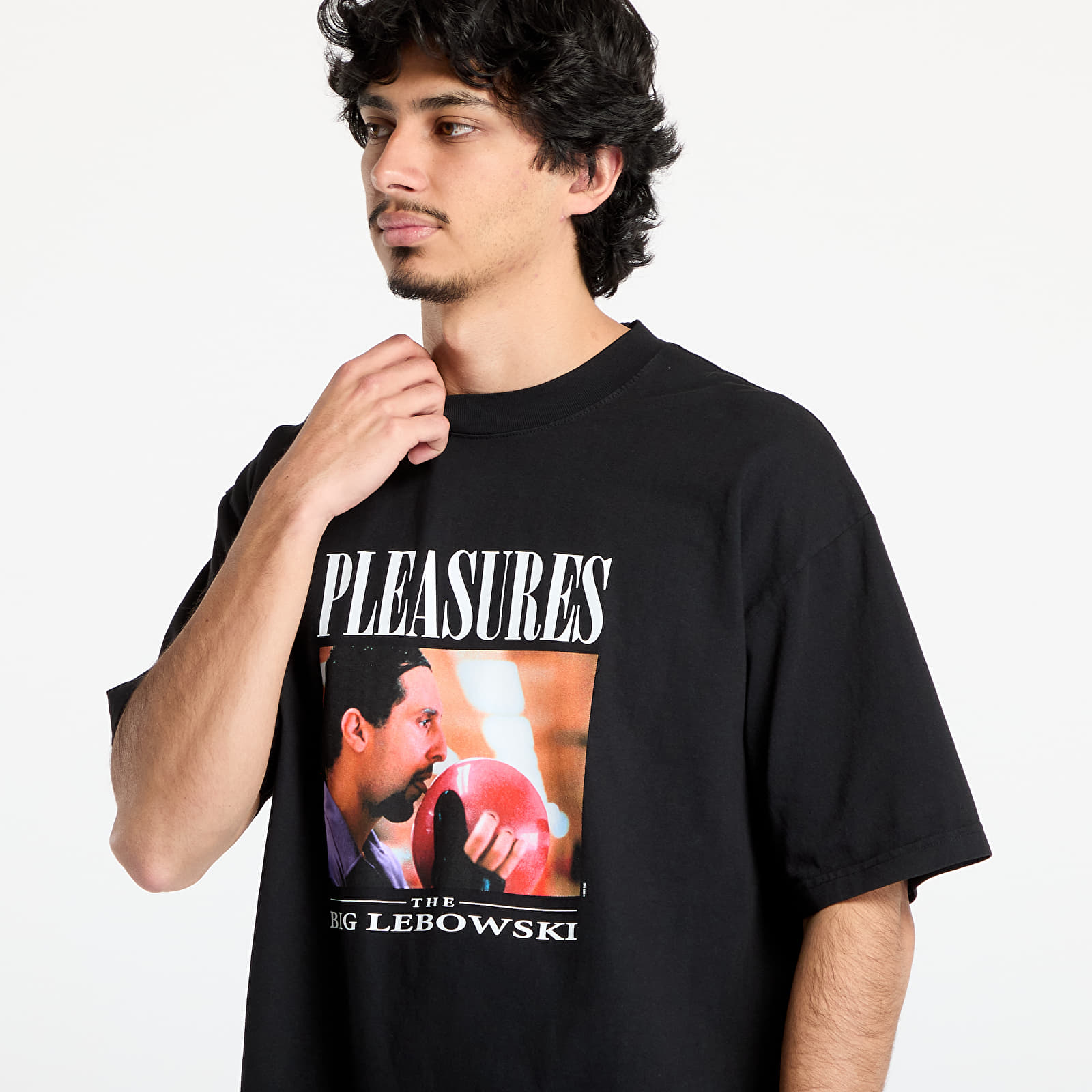 Tričká PLEASURES Lick T-Shirt Black