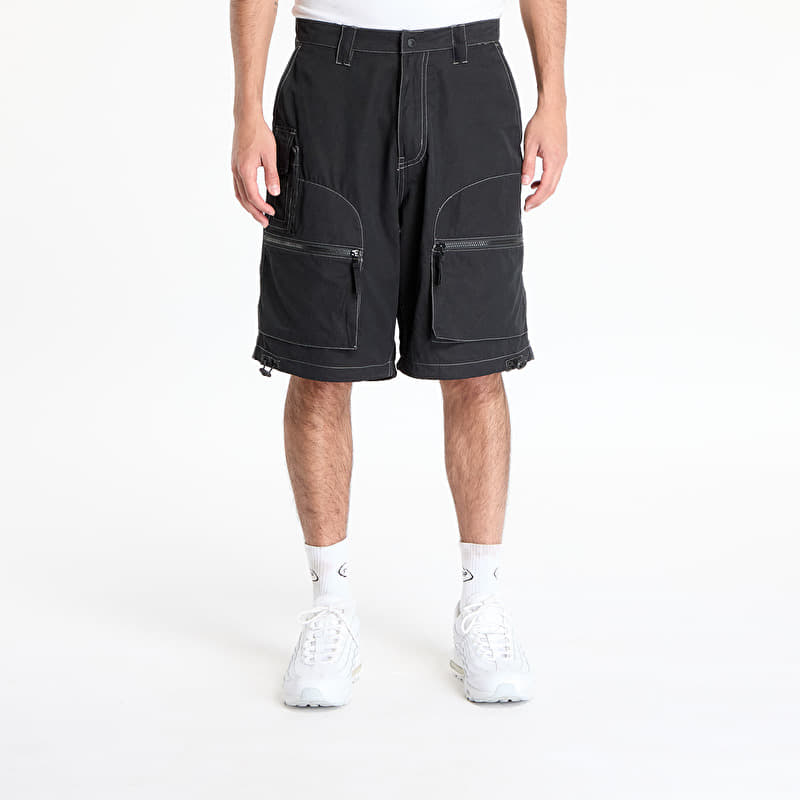 Kratke hlače PLEASURES Raider Cargo Shorts Black