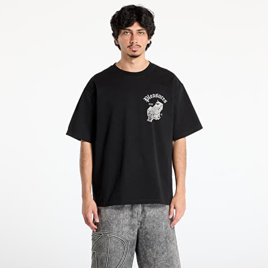 T-paita PLEASURES Chapel Heavyweight Shirt Black