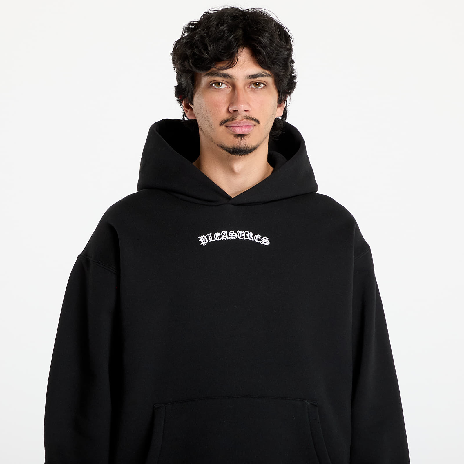 Sweatjacken und Sweatshirts PLEASURES Neural Hoodie Black