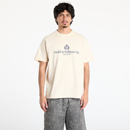 T-shirt Sporty & Rich H&W Crest T-Shirt Cream