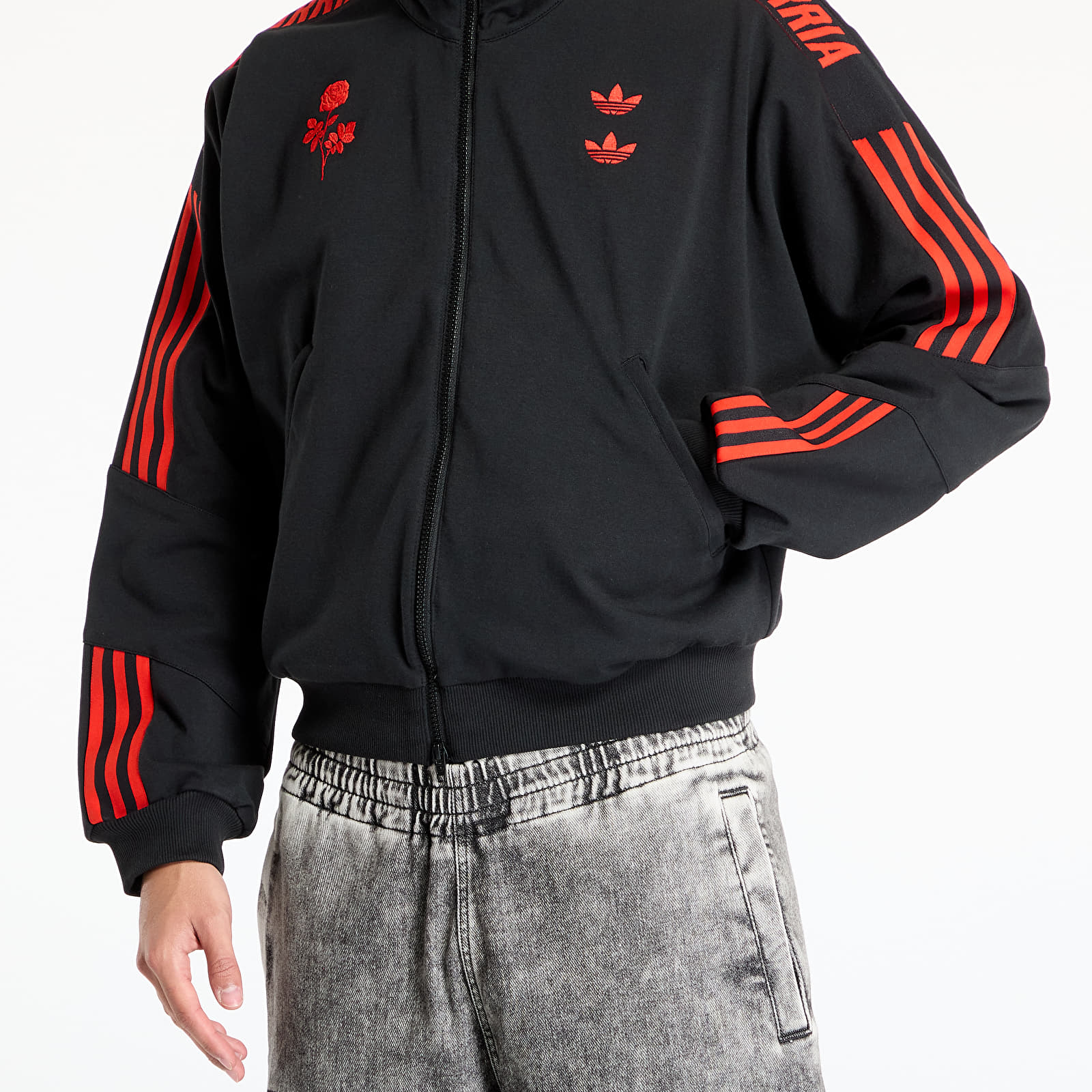 Kapuutsikud ja kampsunid adidas x Willy Chavarria Knit Tracktop Black/ Black