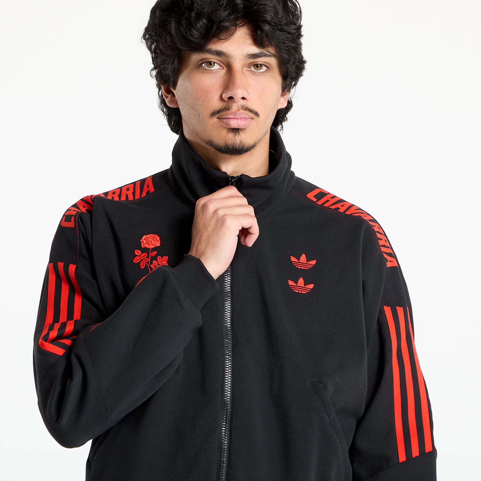 Kapuutsikud ja kampsunid adidas x Willy Chavarria Knit Tracktop Black/ Black