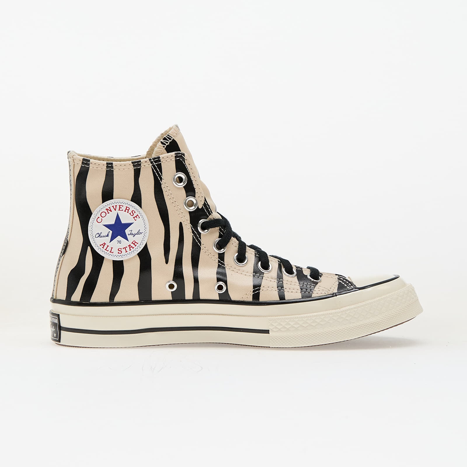 Herresko Converse Glow-In-The-Dark Zebra Print Light Dune/ Black/ Egret