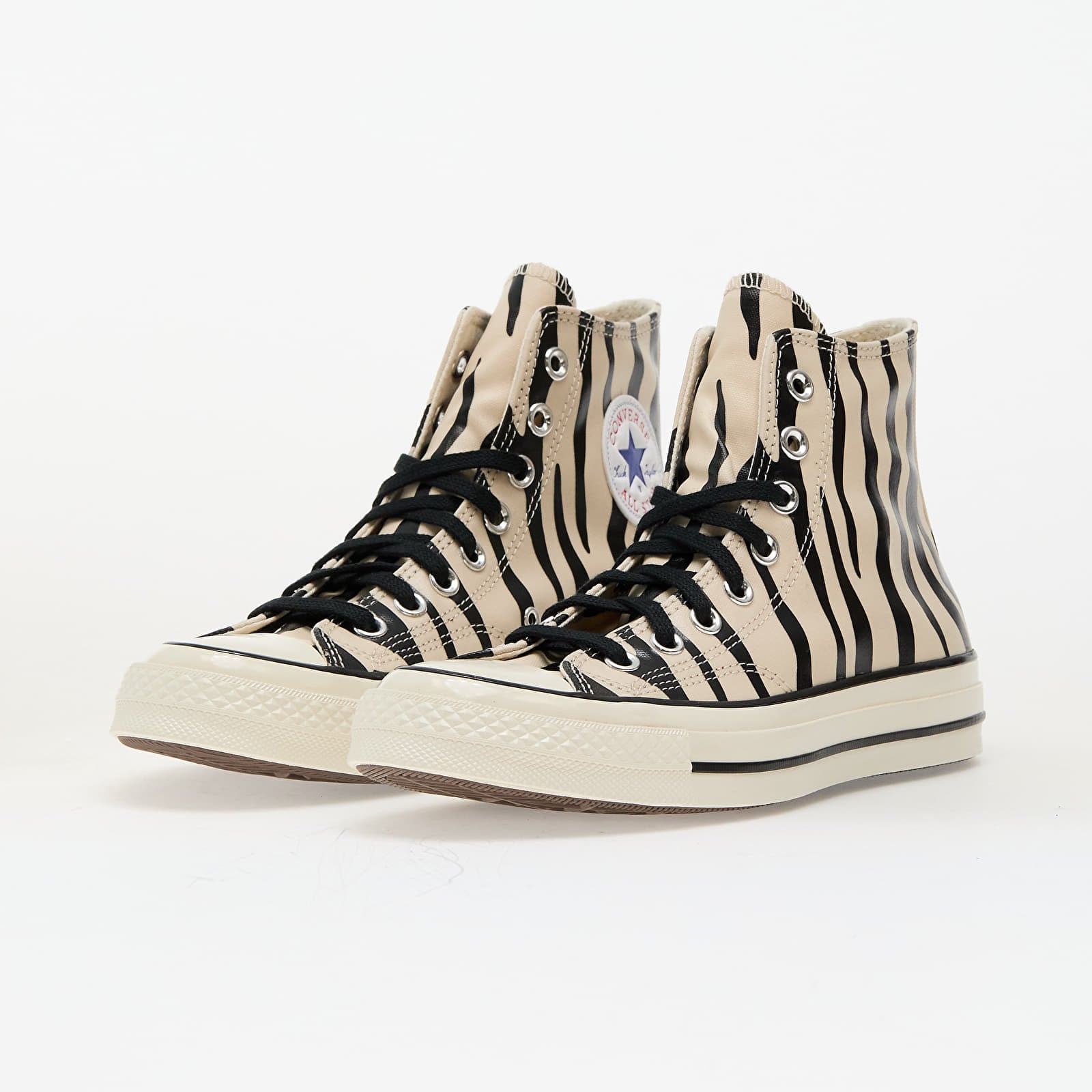 Herresko Converse Glow-In-The-Dark Zebra Print Light Dune/ Black/ Egret