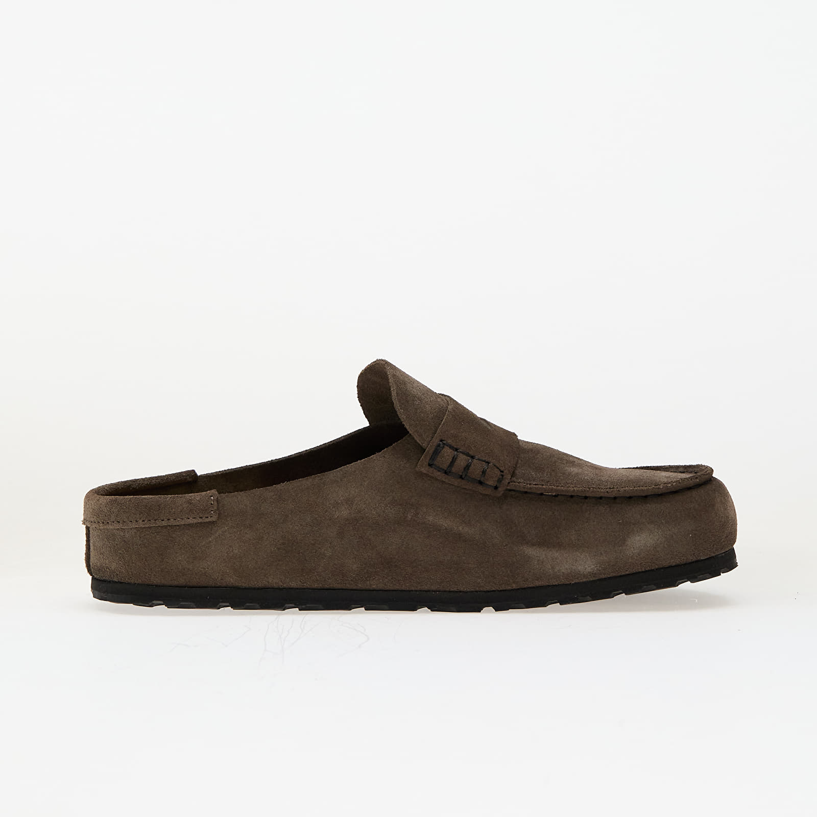 Meeste kingad Birkenstock Naples Wrapped Suede Leather Concrete Gray