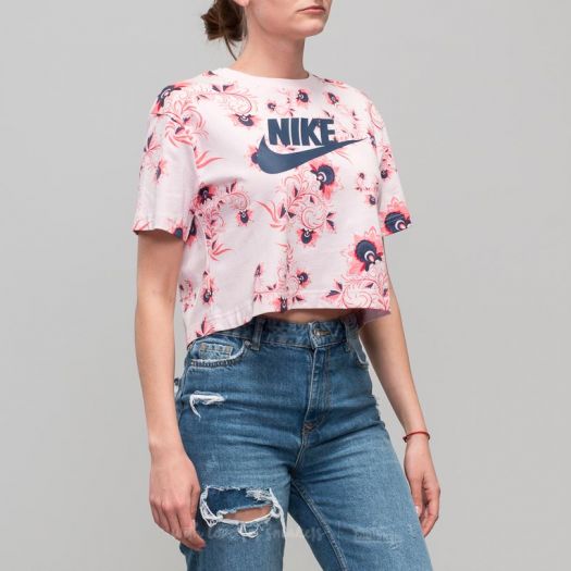 Tank Tops Nike Sportswear All Over Print Floral Top Barely Rose Footshop