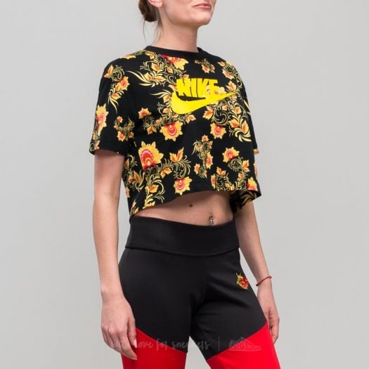 Tank Tops Nike Sportswear All Over Print Floral Top Black Footshop