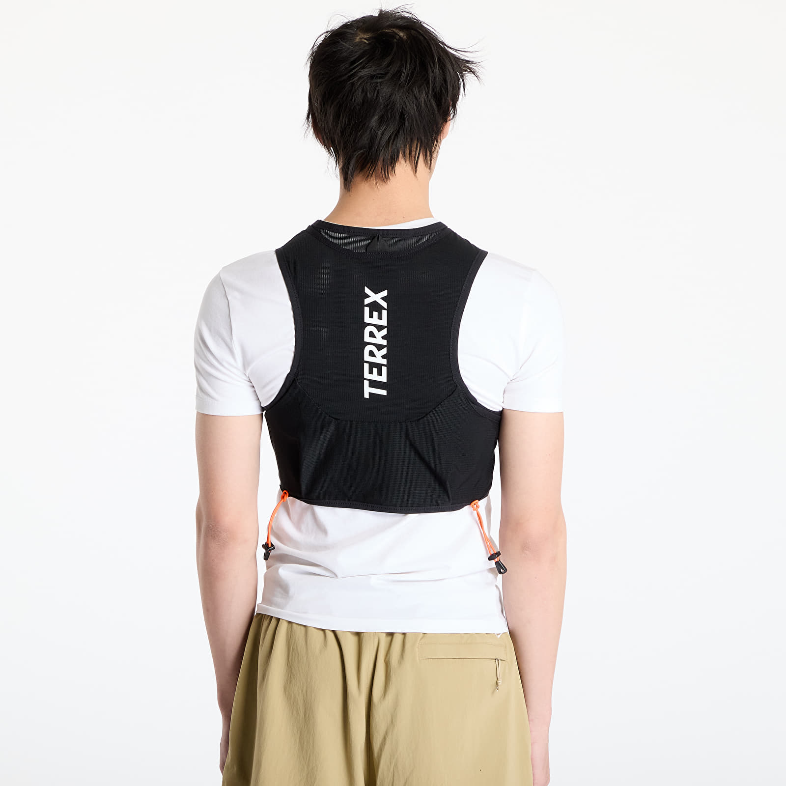Vests adidas Terrex Techrocktrail Running  Vest 5 L UNISEX Black/ White/ Impact Orange
