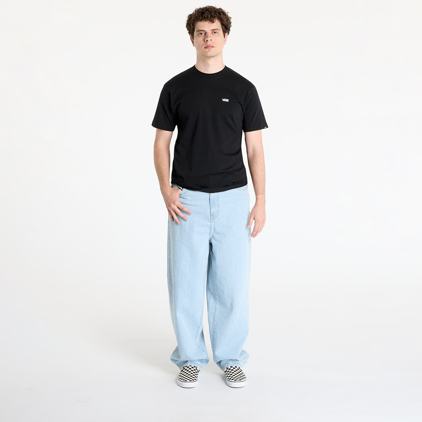 Тениски и ризи Vans Left Chest Logo Tee Black/ White