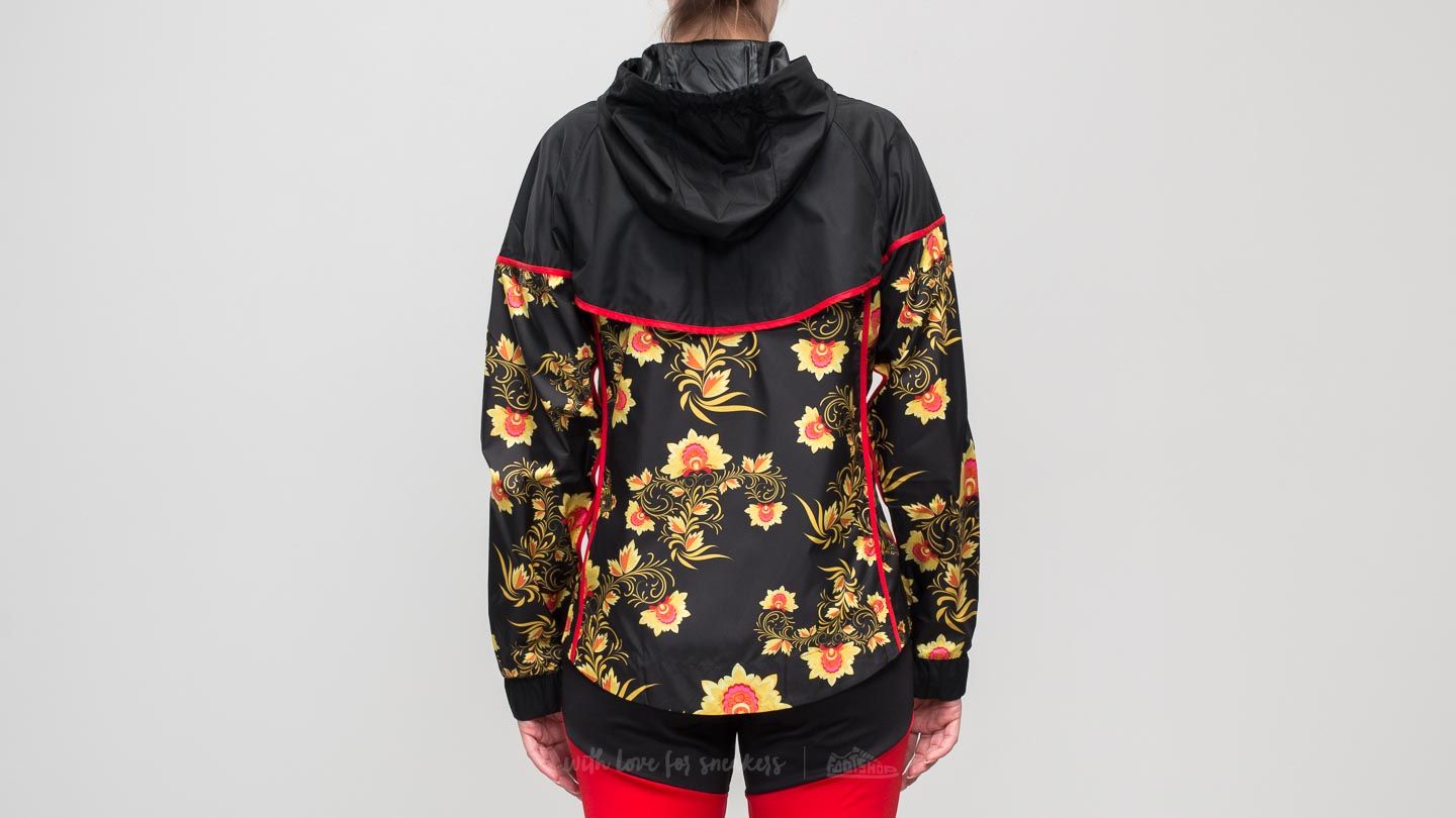 Jakker Nike Sportswear All Over Print Floral Windrunner Jacket Black