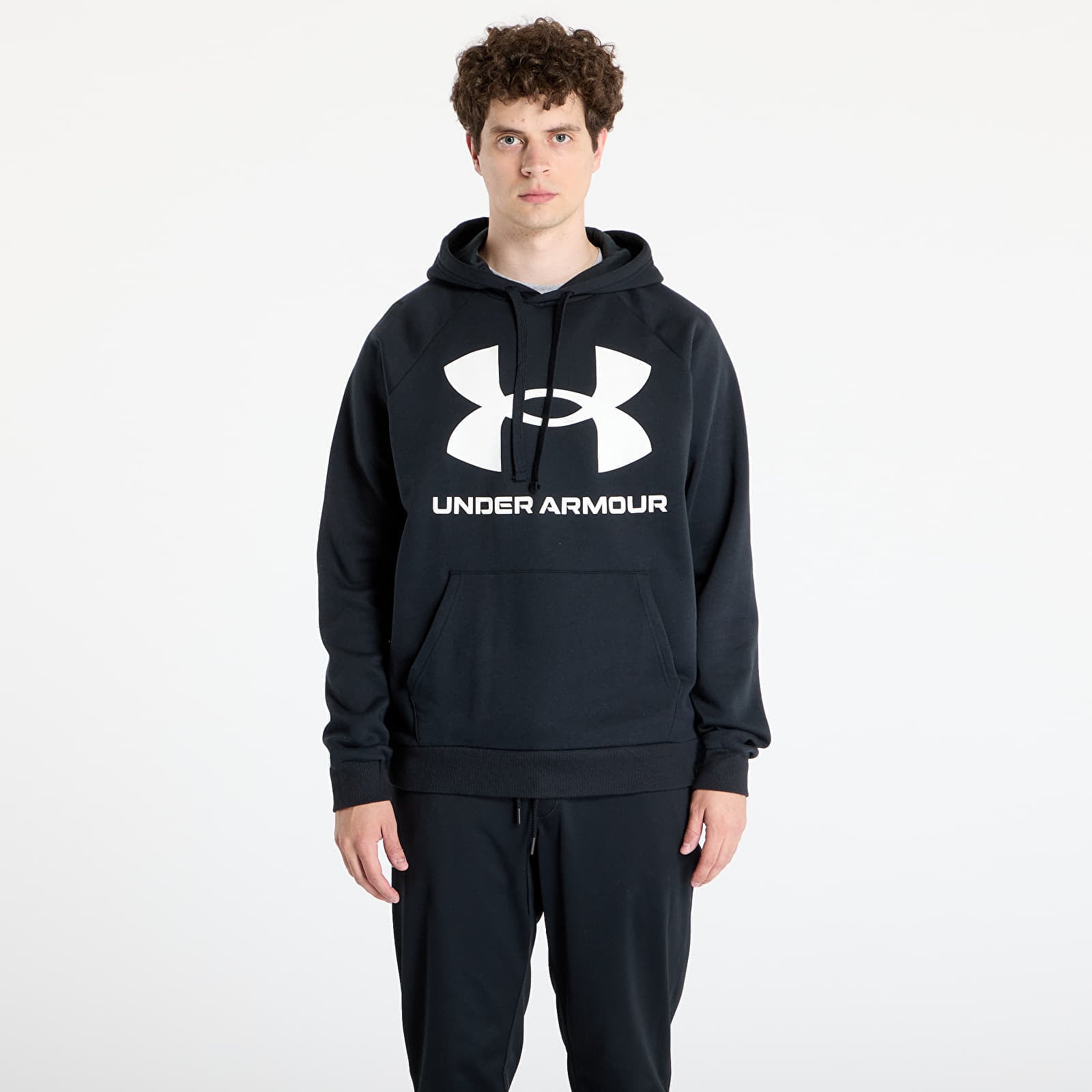 Sweatshirt Under Armour Rival Fleece Big Logo Hoodie Black/ Onyx White L
