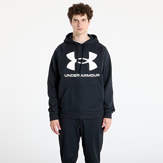 Under Armour Rival Fleece Big Logo Hoodie Black/ Onyx White