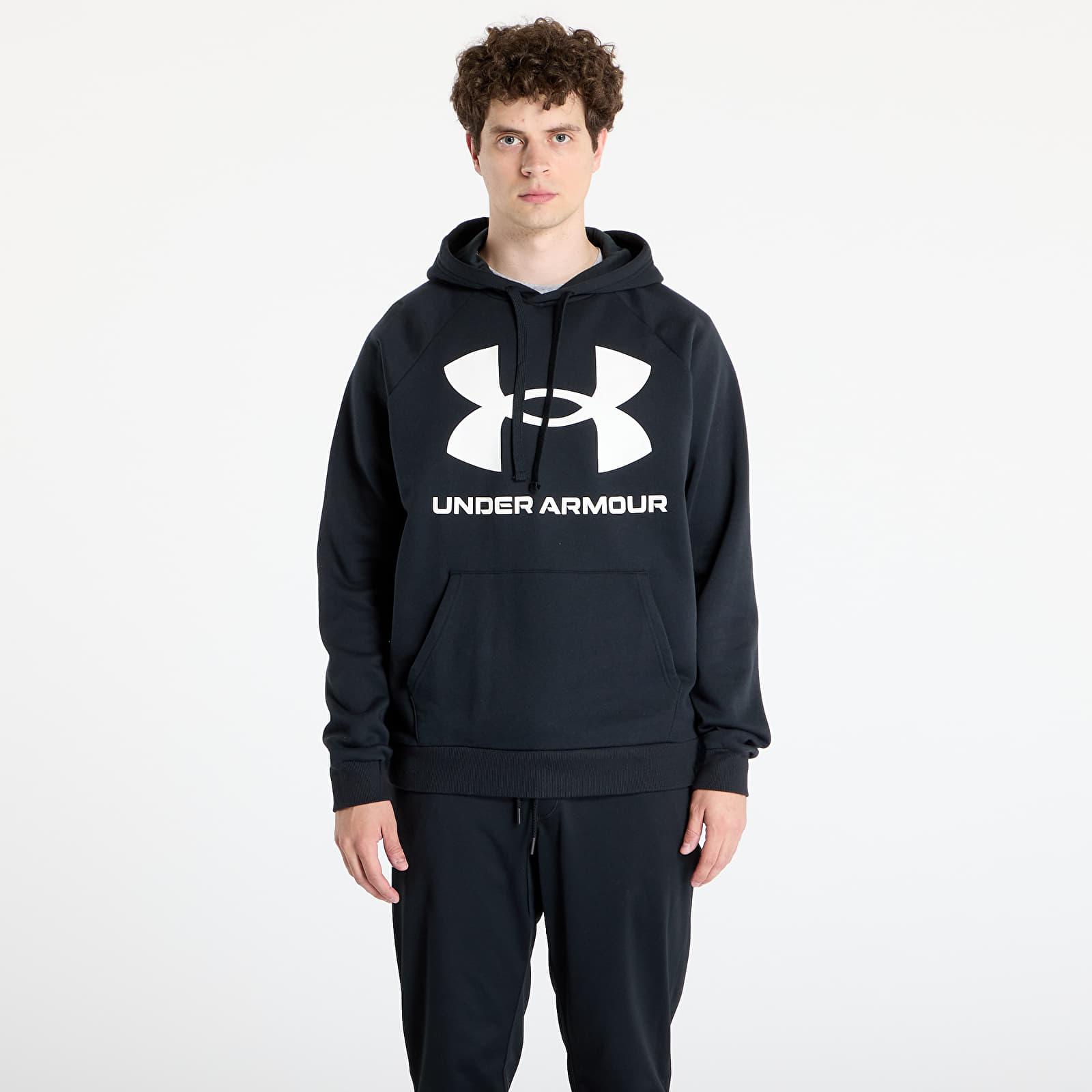 Суичъри и пуловери Under Armour Rival Fleece Big Logo Hoodie Black/ Onyx White