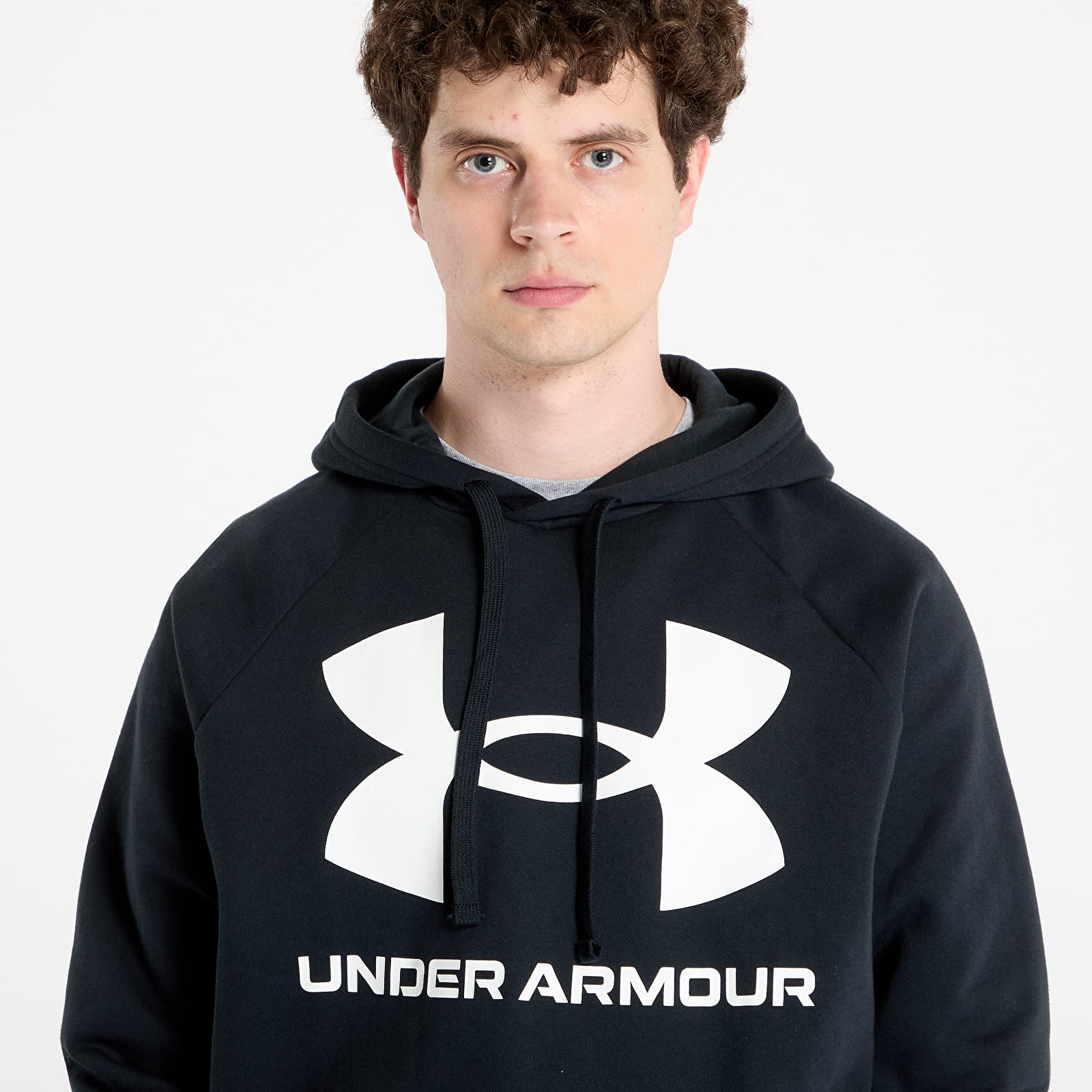 Суичъри и пуловери Under Armour Rival Fleece Big Logo Hoodie Black/ Onyx White