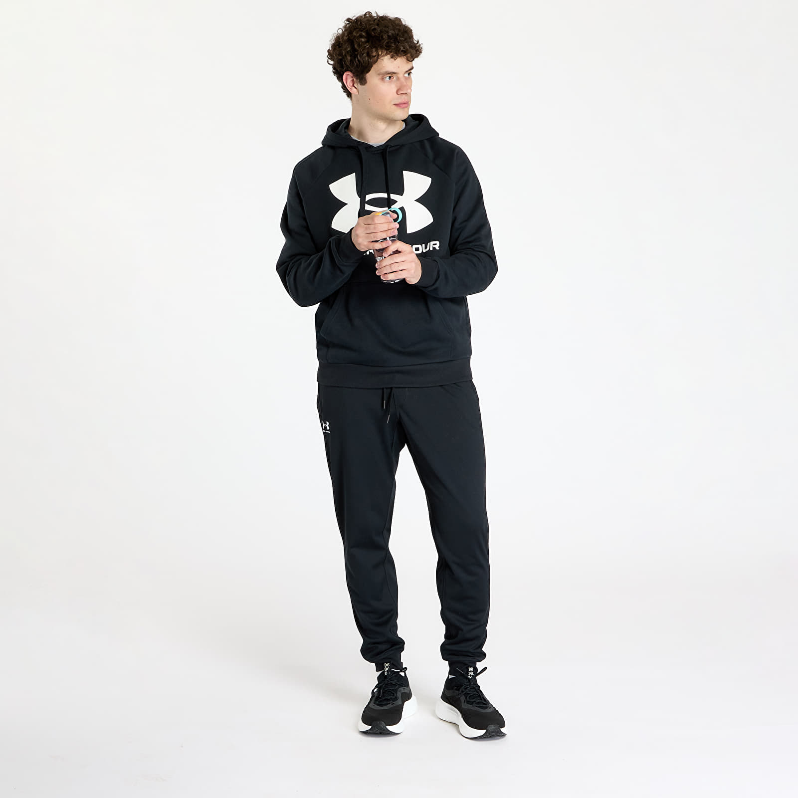 Суичъри и пуловери Under Armour Rival Fleece Big Logo Hoodie Black/ Onyx White