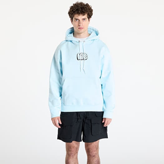 Nike Solo Swoosh Men's Fleece Hoodie Glacier Blue