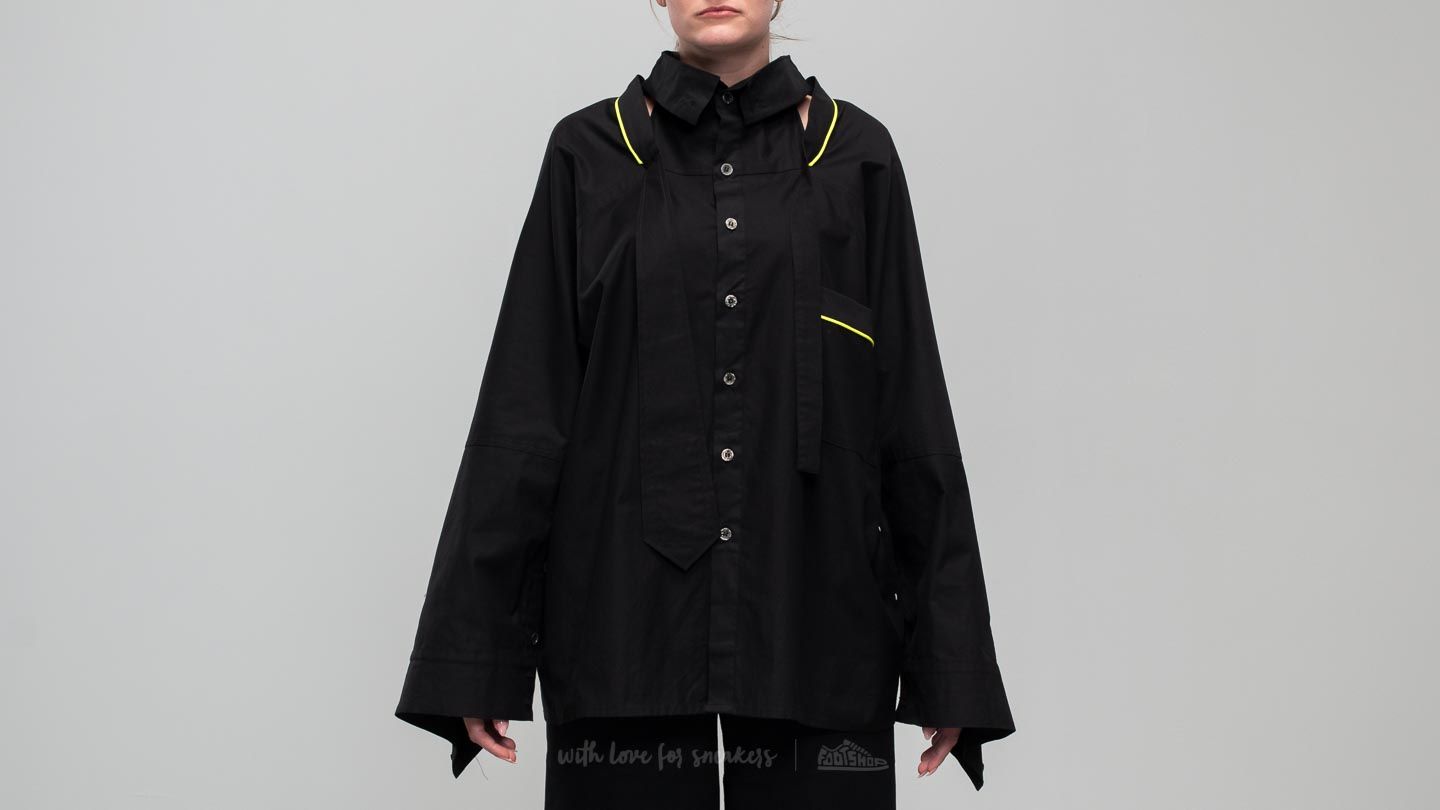 Shirts Footshop x Petra Ptáčková ZERO WASTE Cut Out Longsleeve Shirt Black