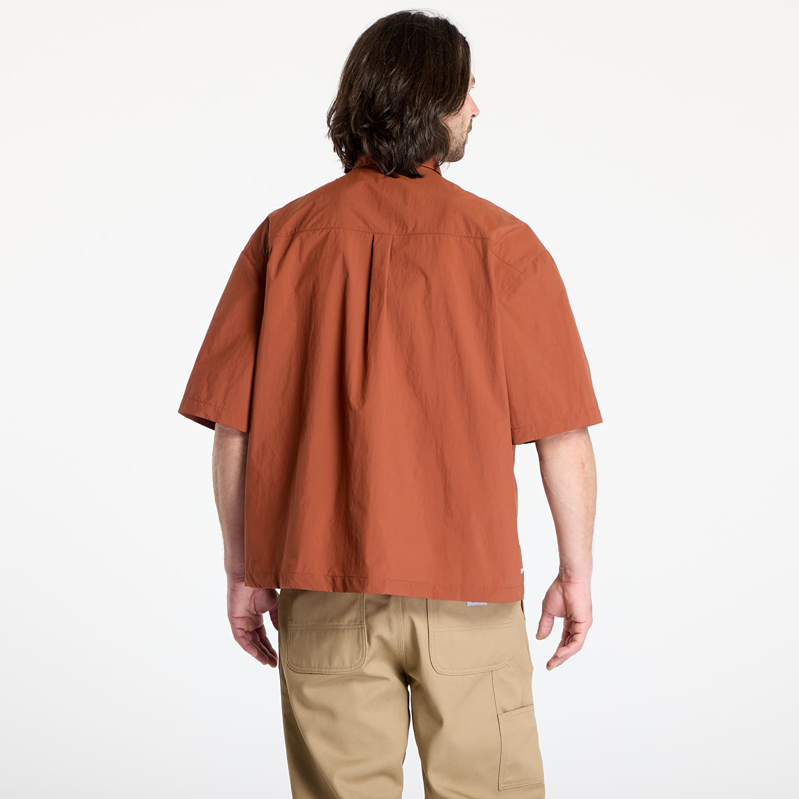 Shirts Nike ACG "Orb Weaver" UV Repel Short-Sleeve Shirt Cinnamon/ Picante Red/ Summit White