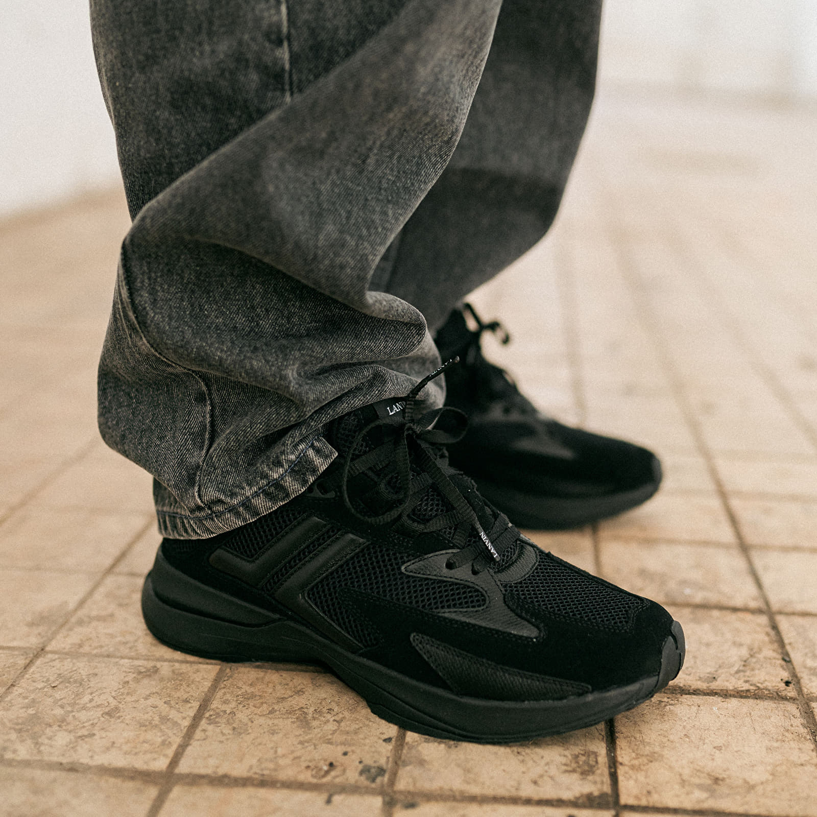 Мъжки кецове и обувки Lanvin Sneakers Jla Black