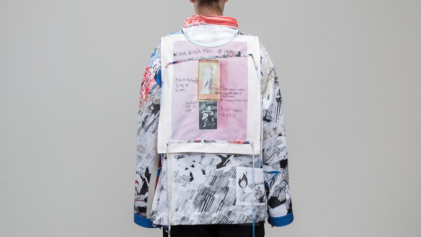 Jakker Footshop x Petra Ptáčková ZERO WASTE Rain Jacket Backpack Olive/ Beige