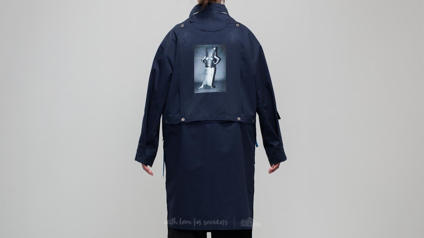 Bundy a kabáty Footshop x Petra Ptáčková ZERO WASTE Out Of Box Adjustable Coat Navy