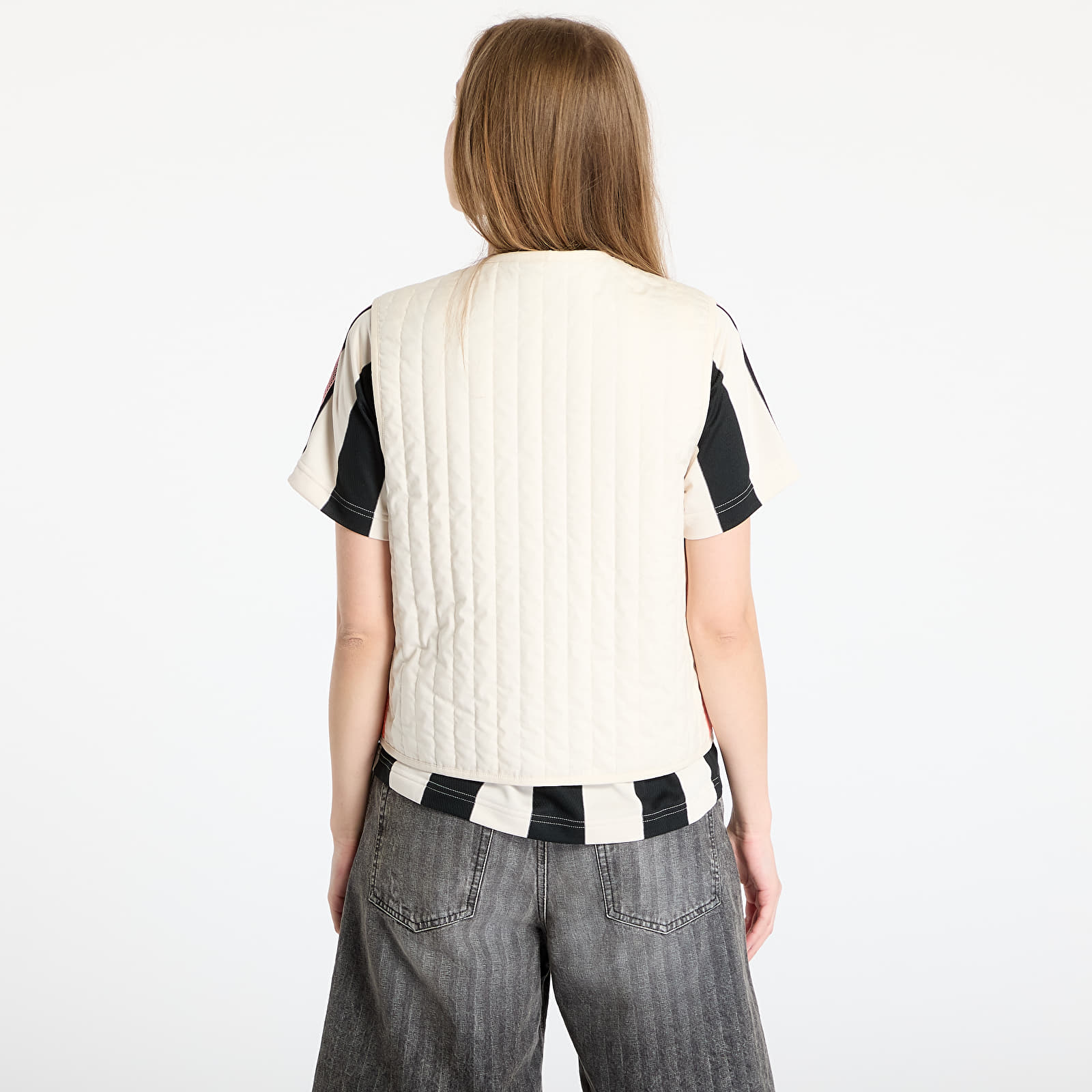 Mellények adidas Originals Summer Glow Reversible Vest Wonder White/ Tech Green