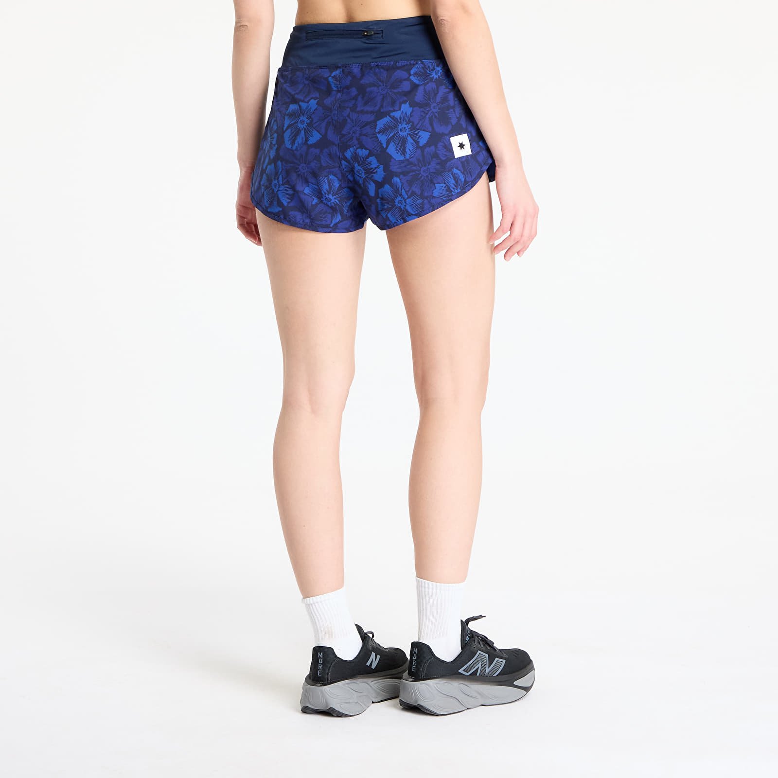 Shortsid SAYSKY W Flower Pace Shorts 3" Blue AOP