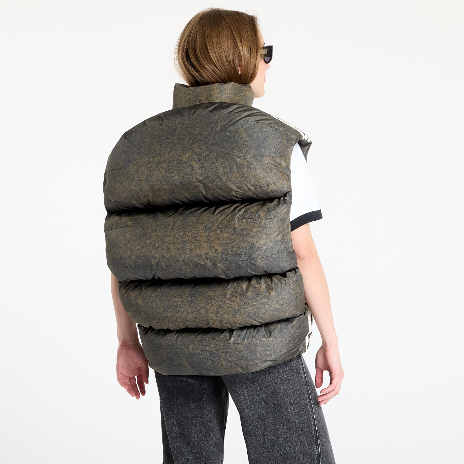 Mellények adidas x Avavav Puffer Vest Dark Grey/ Carbon