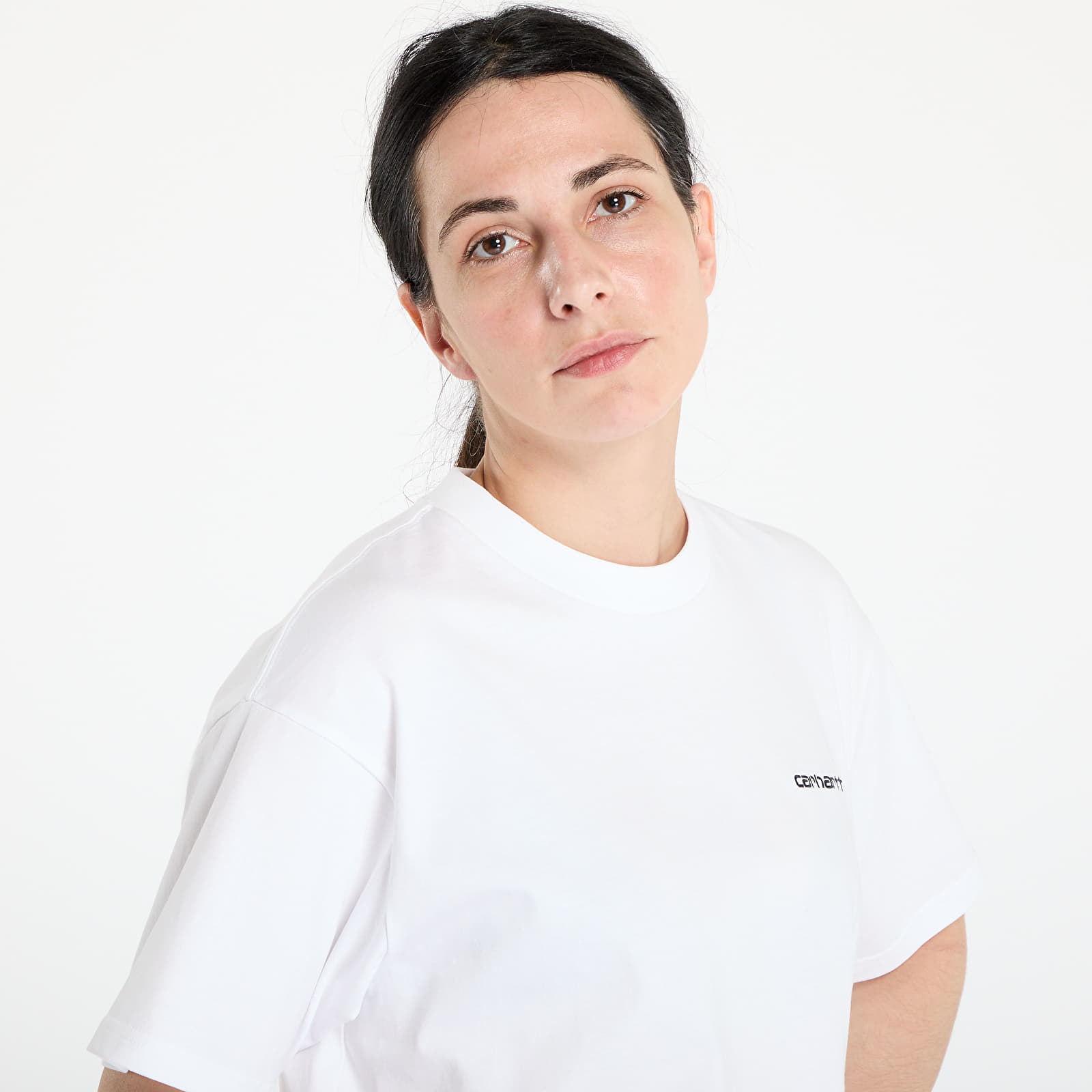 T-Shirts Carhartt WIP S/S Script Embroidery T-Shirt White